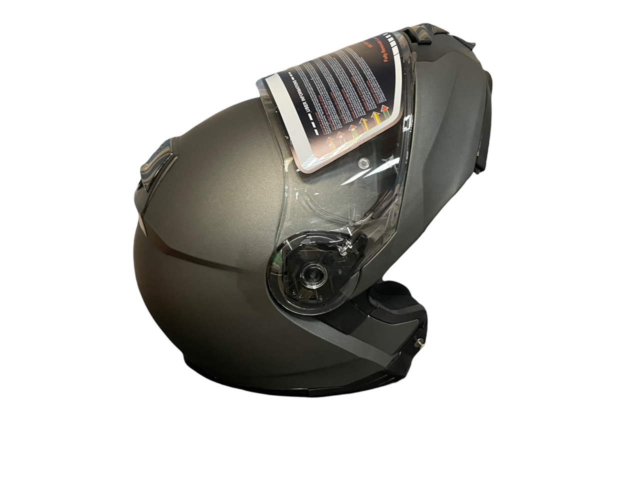 Casco Modular NZI Combi 2 Duo GRIS Mate TALLA M - Imagen 4