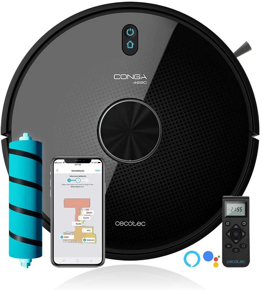 Cecotec Robot aspirador y fregasuelos Conga 4690 Ultra.