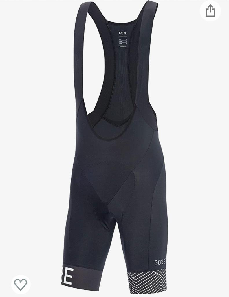 GORE WEAR C5 , PANTALON CORTO CON TIRANTES(CULOTE)TALLA M