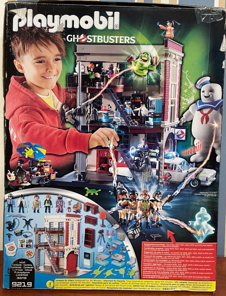 Playmobil Ghostbusters 9219 Cuartel Parque de Bombero