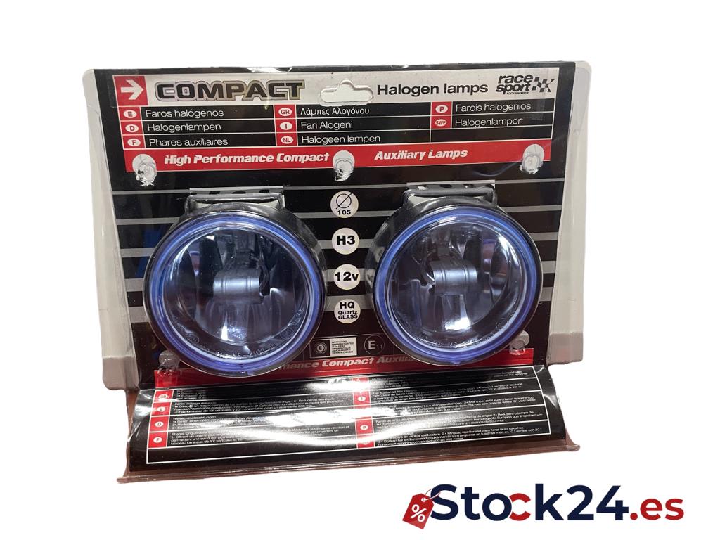 SUMEX 3401704 - Juego Faros Compact Anti Niebla Óptica Azul