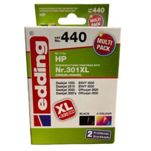 Edding EDD-440 Negro cartucho de tinta hp 301 xl