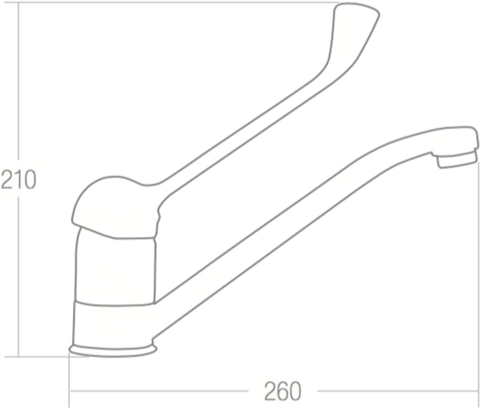 Grifo Monomando para Fregadero Horizontal Mirtak 14053 - Imagen 2
