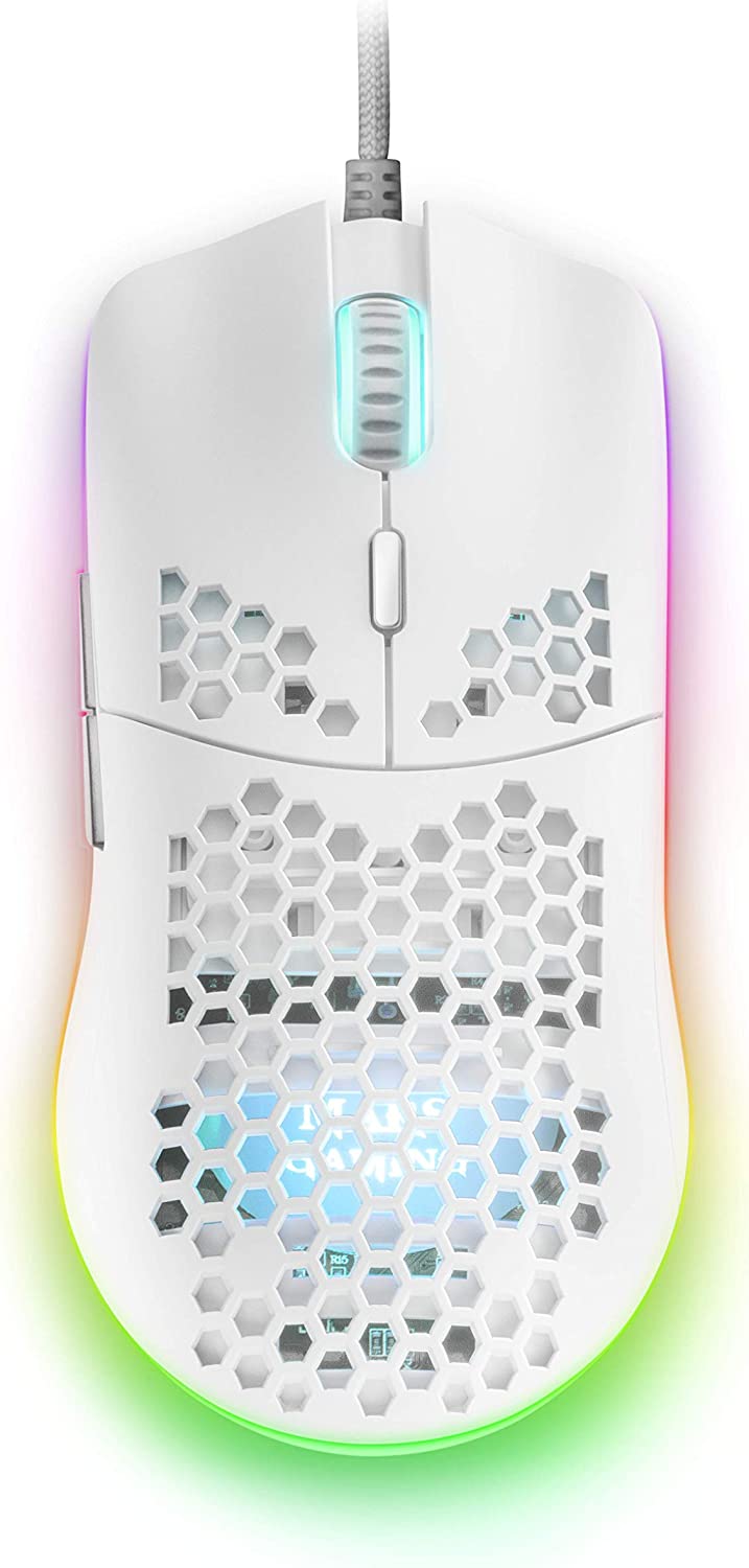 Ratón Gaming Ultraligero Mars Gaming MMAX Blanco