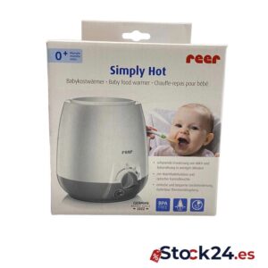 reer Calentador de alimentos Simply Hot para biberones y tarros con función Keep Warm - Blanco/Gris