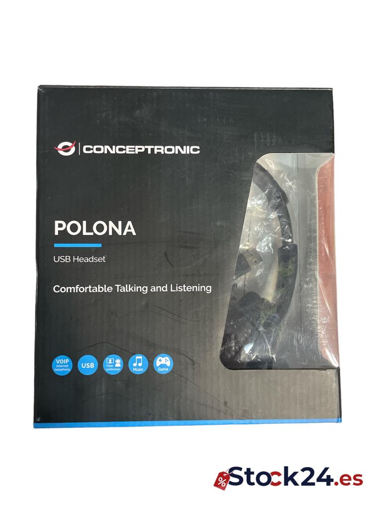 Auriculares Conceptronic POLONA USB CCHATSTARU2B