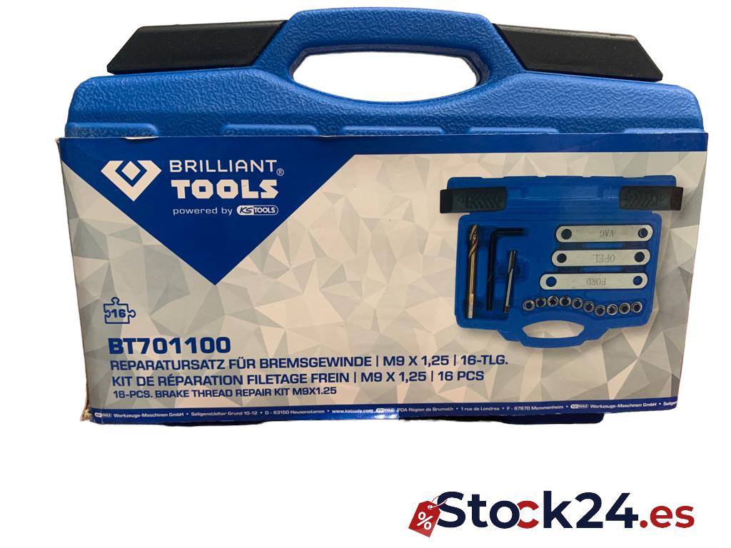Brilliant Tools 16-pcs kit M9x1.25