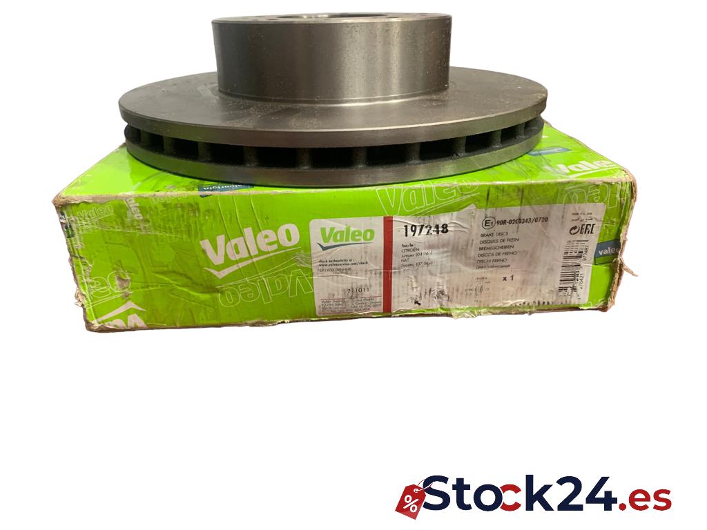 Valeo - Disco de freno ventilado - Eje delantero - 197248
