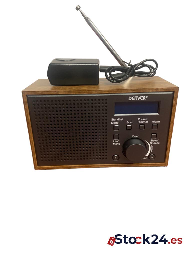 Radio Digital Dab+ y FM. DENVER Despertador