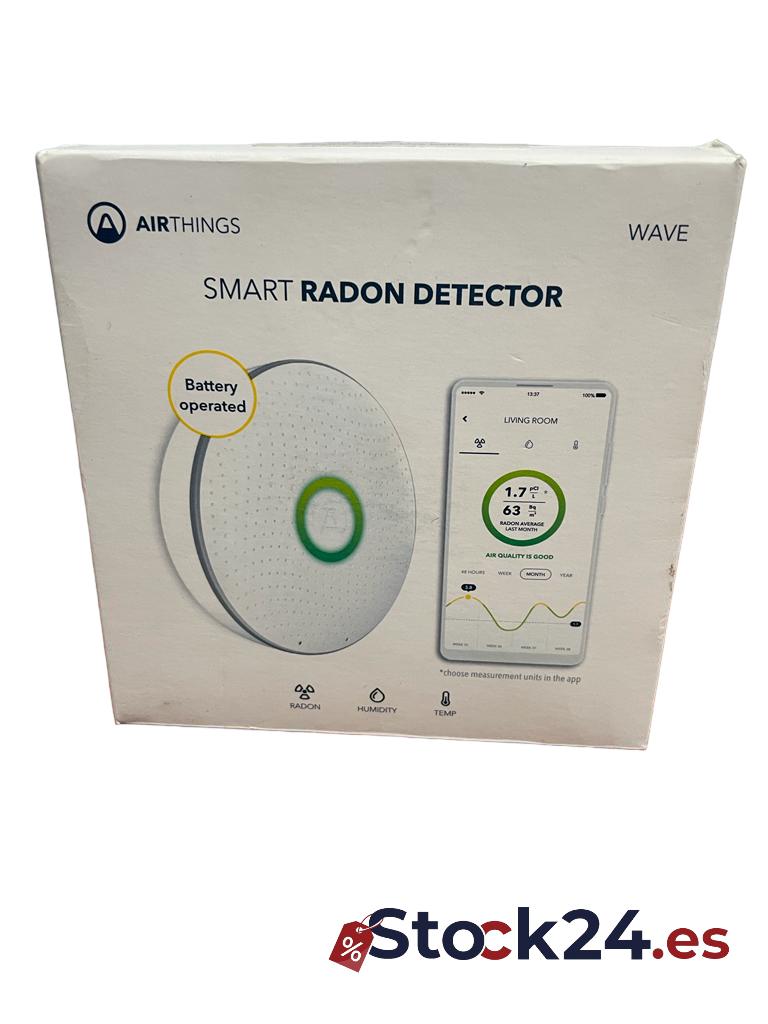 Airthings detector inteligente de gas radón con monitor de humedad y temperatura