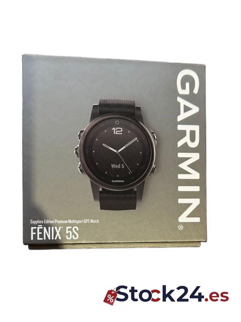 Garmin, Fenix 5S Bluetooth Black Sport Watch – Sport reloj (Black, Polymer, Stainless Steel, Water resistant, silicona, 10 ATM), Unisex adulto, Negro, 42 - Imagen 2