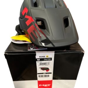 MET Casco Roam MIPS Negro/Rojo M 56-58, Unisex Adulto, Medium