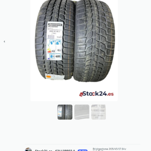 Bridgestone 205/45/17 84v (2 UD )