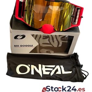 O'Neal | Gafas de Ciclismo y Motocross | MX MTB DH FR Downhill Freeride | Correa ajustable, confort óptimo, ventilación perfecta | Gafa B-30 | Unisex | Espejada | Talla única