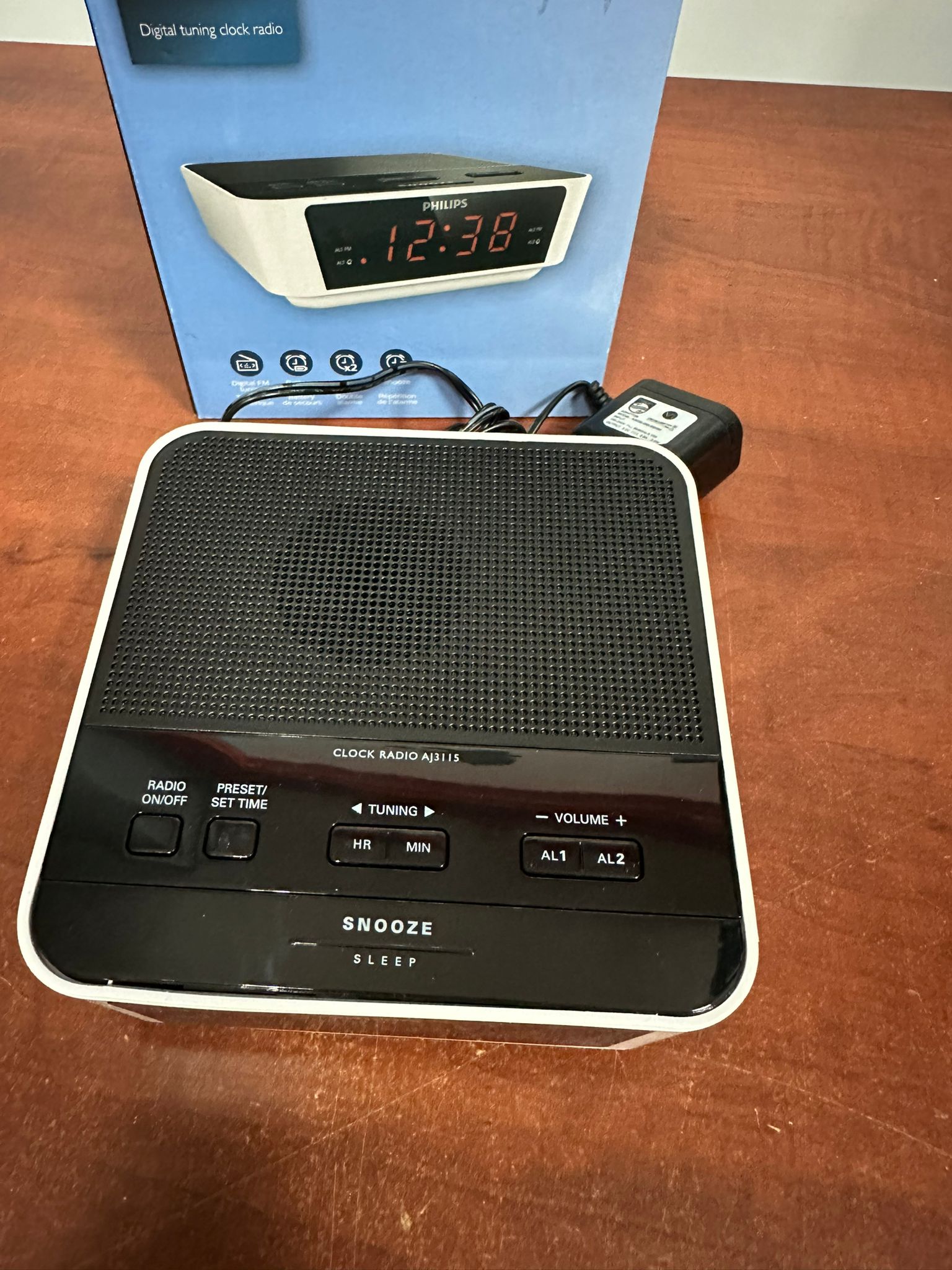 Philips AJ3115 - Radio Despertador, Blanco - Imagen 2