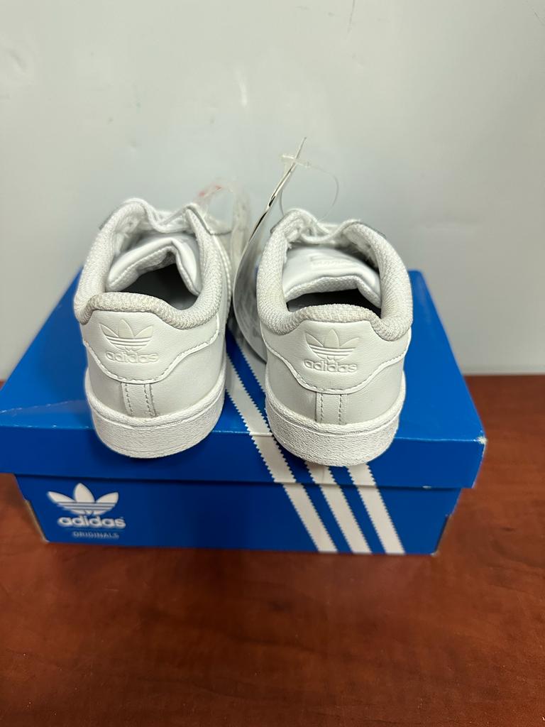 Adidas Superstar Sneakers Unisex niños, Blanco Talla 26.5 - Imagen 2
