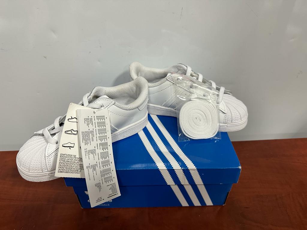 Adidas Superstar Sneakers Unisex niños, Blanco Talla 26.5