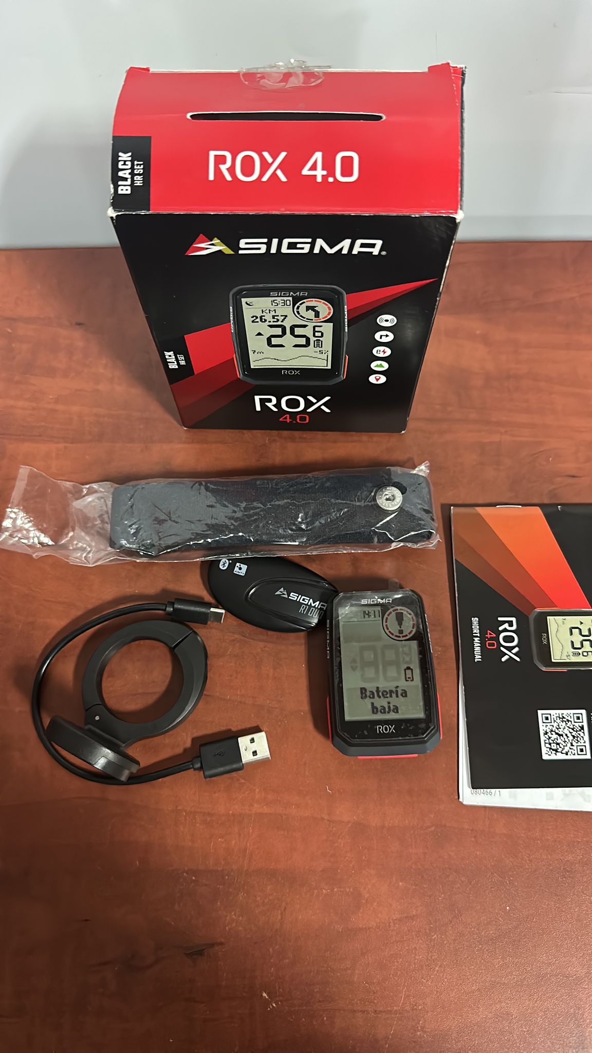 SIGMA SPORT ROX 4.0 Negro HR Set