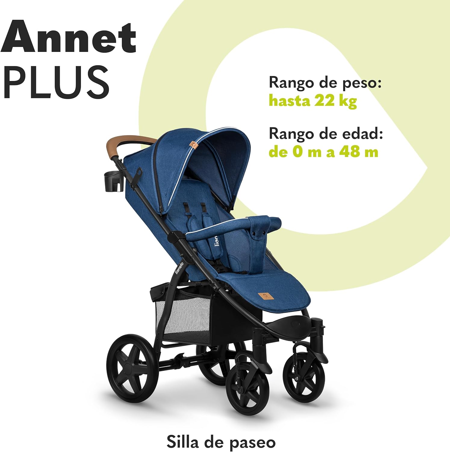LIONELO Annet Silla de Pase Para niños hasta 22kg