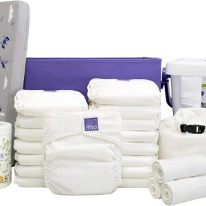 Bambino Mio, miosolo classic set completo de pañales reutilizables, blanco