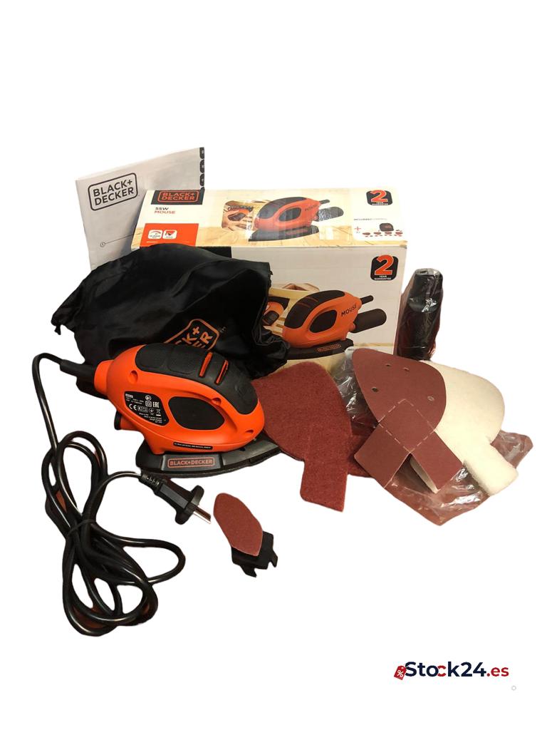  BLACK+DECKER BEW230BC-QS BEW230BC-QS-Lijadora Mouse 55W con 15  accesorios y Bolsa : Tools & Home Improvement
