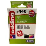 Edding EDD-440 Negro cartucho de tinta hp 301 xl