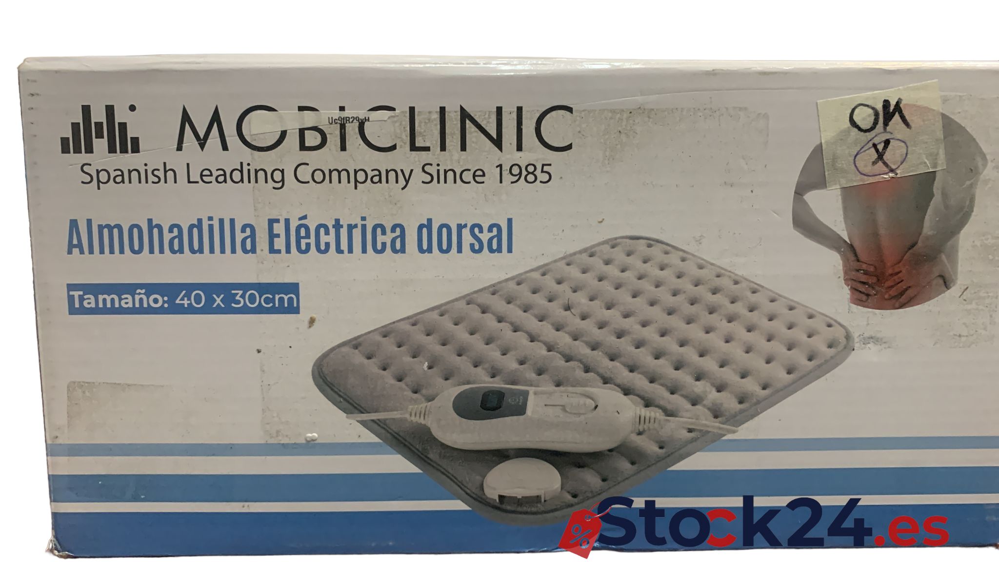 Mobiclinic Almohadilla eléctrica Térmica dorsal 6 niveles de calor Apagado  automático Marca Española Para espalda lumbares